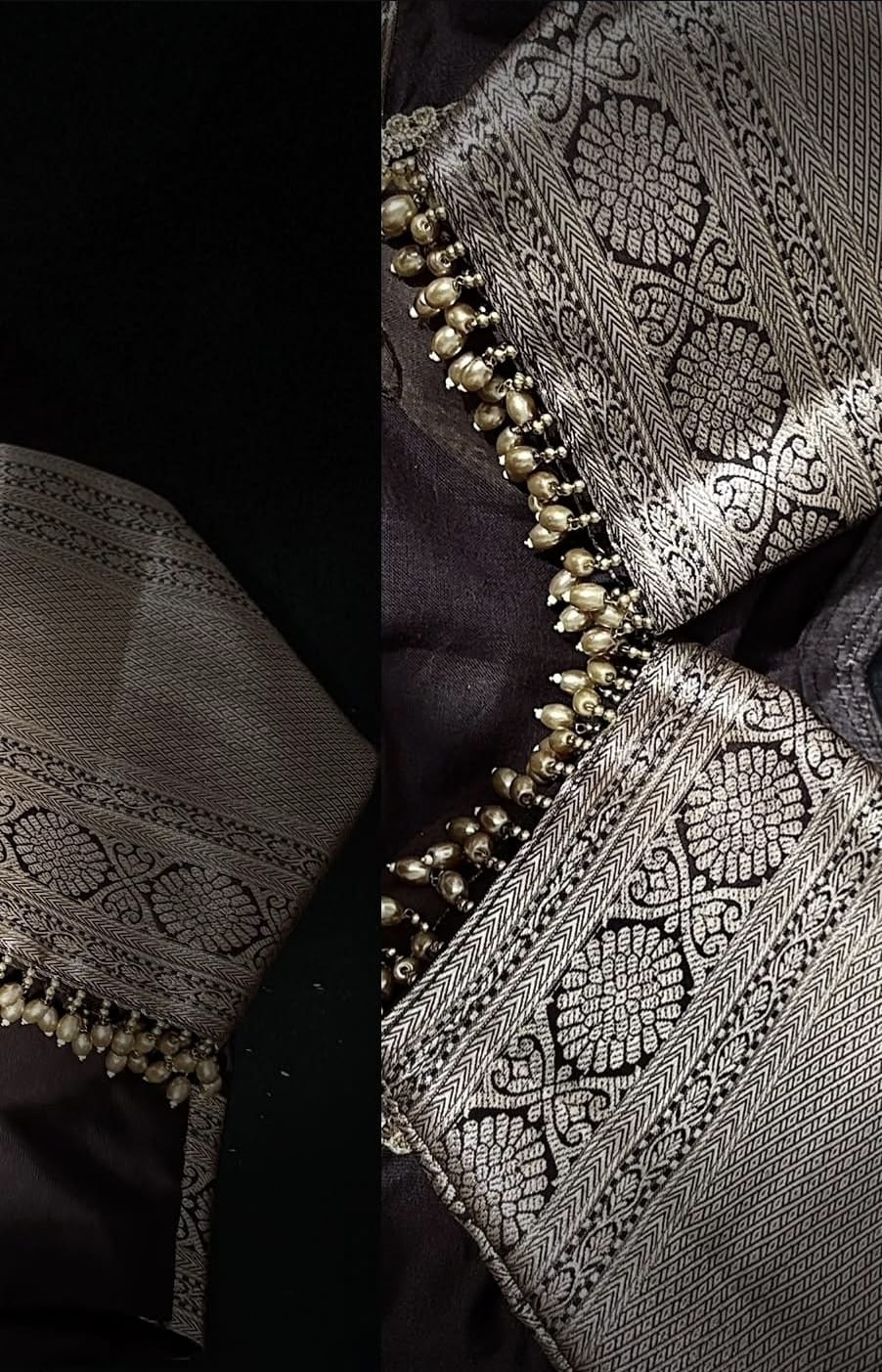 Classic Boat Neck Designer Blouse
